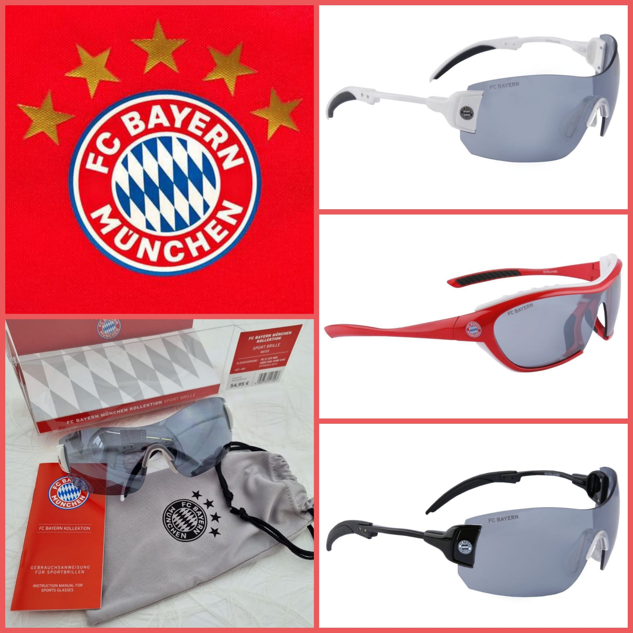 FC Bayern München Sport-Sonnenbrille