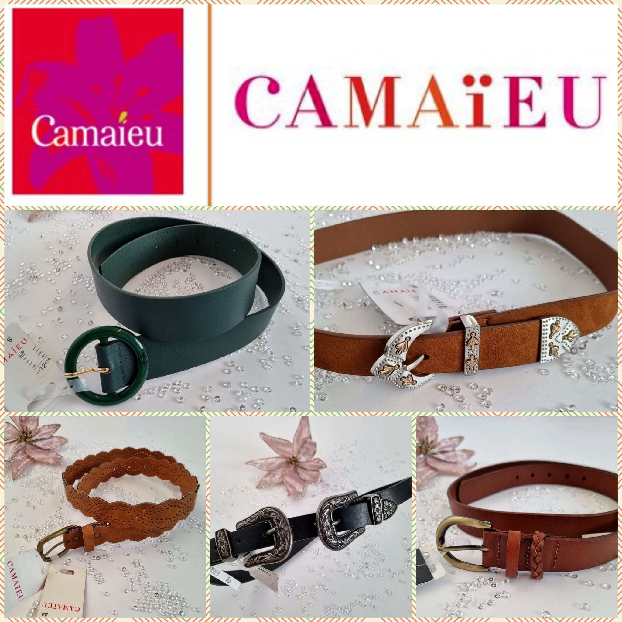 Mix of women's belts from Camaieu