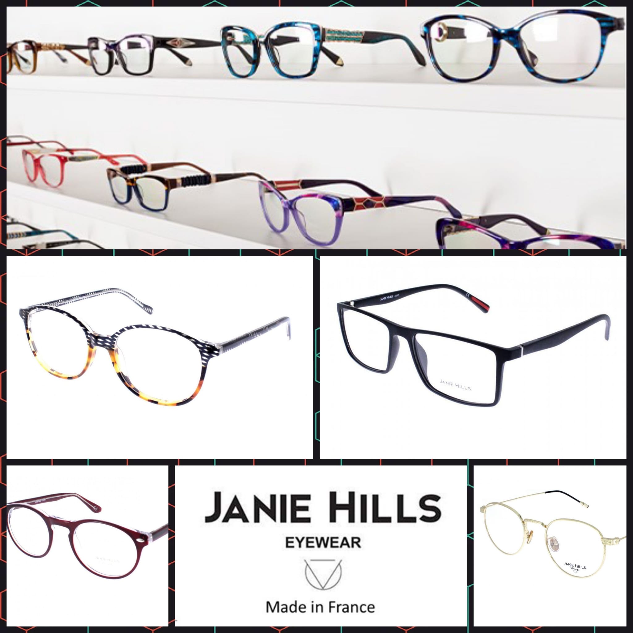 Montures de lunettes de Janie Hills 