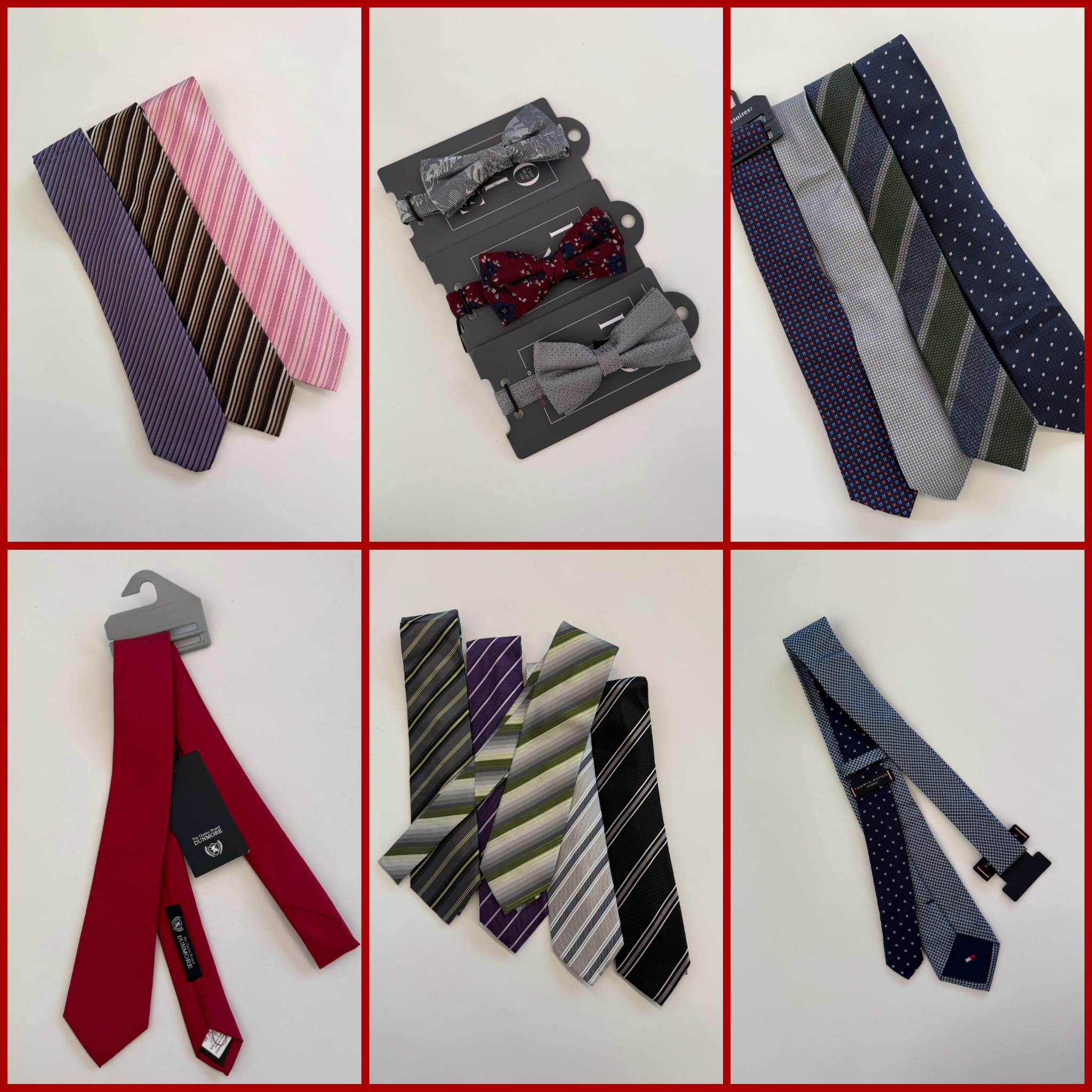 080092 Mix aus Krawatten und Fliegen