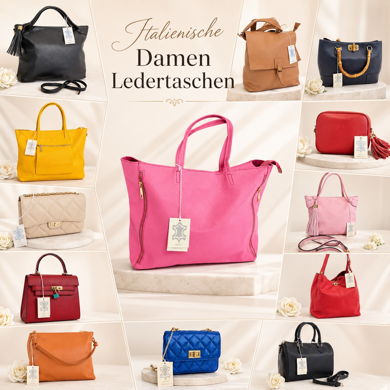 080102 Italian Women's Leather Bags Mix