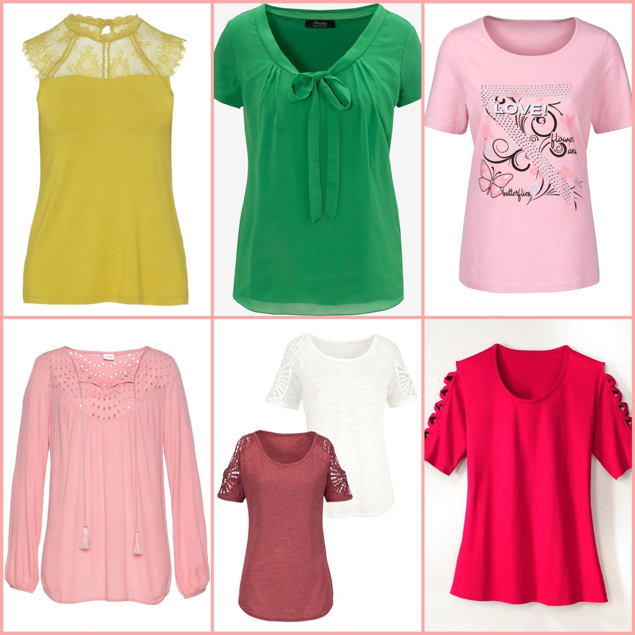 020135 Mix of women's T-shirts + blouses