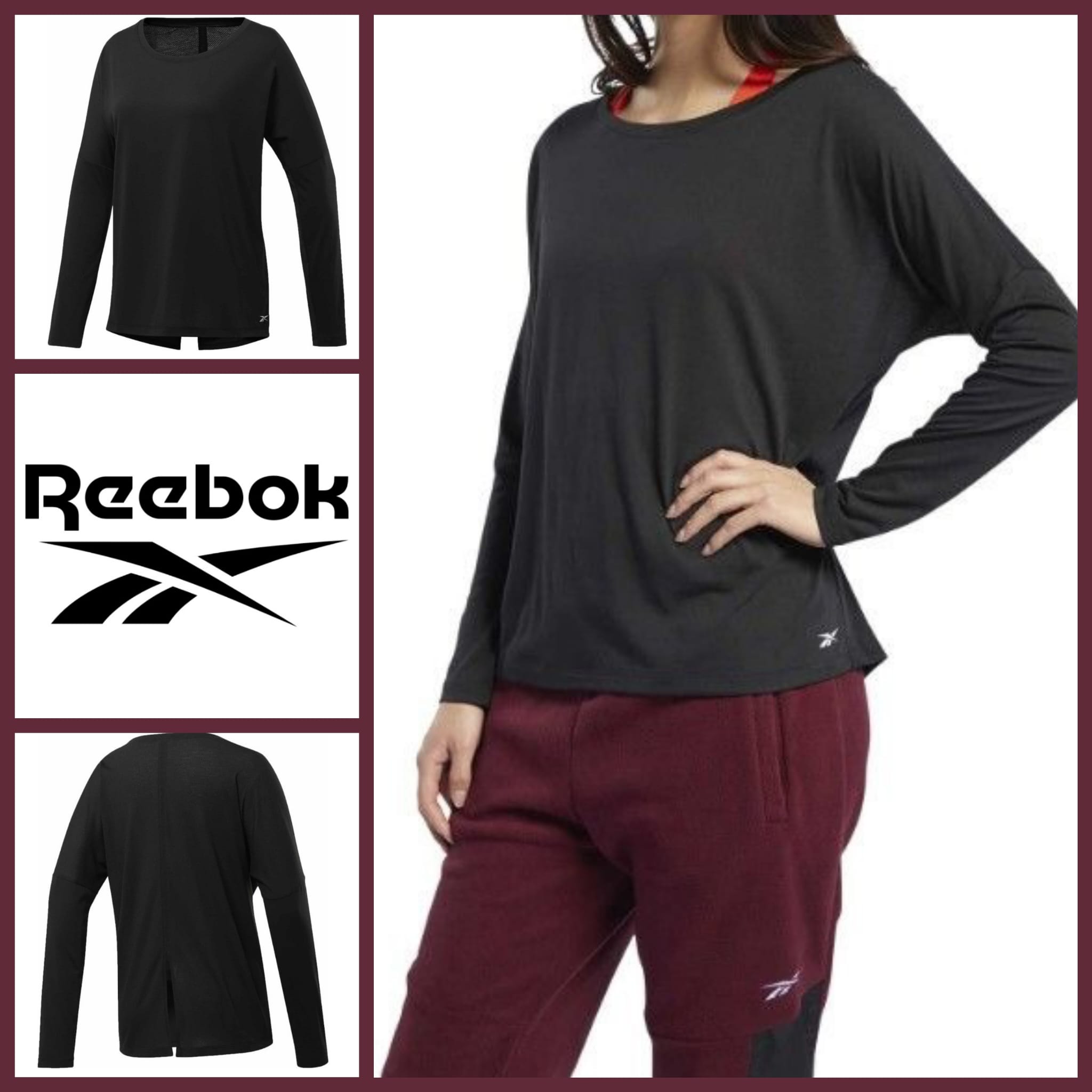 020172 Damen Langarmshirt Reebok