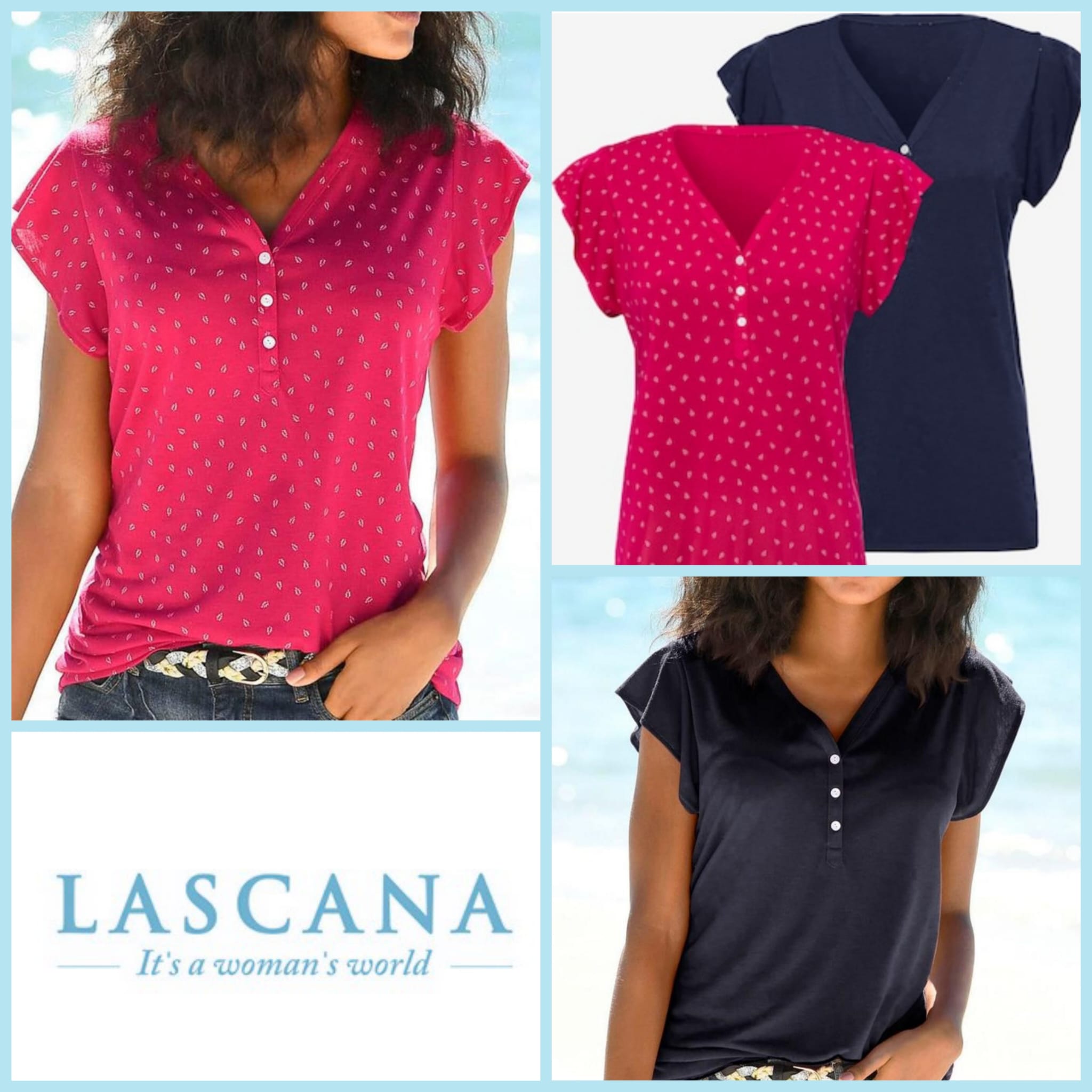 020245 Women’s T-shirt set (2-pack) Lascana