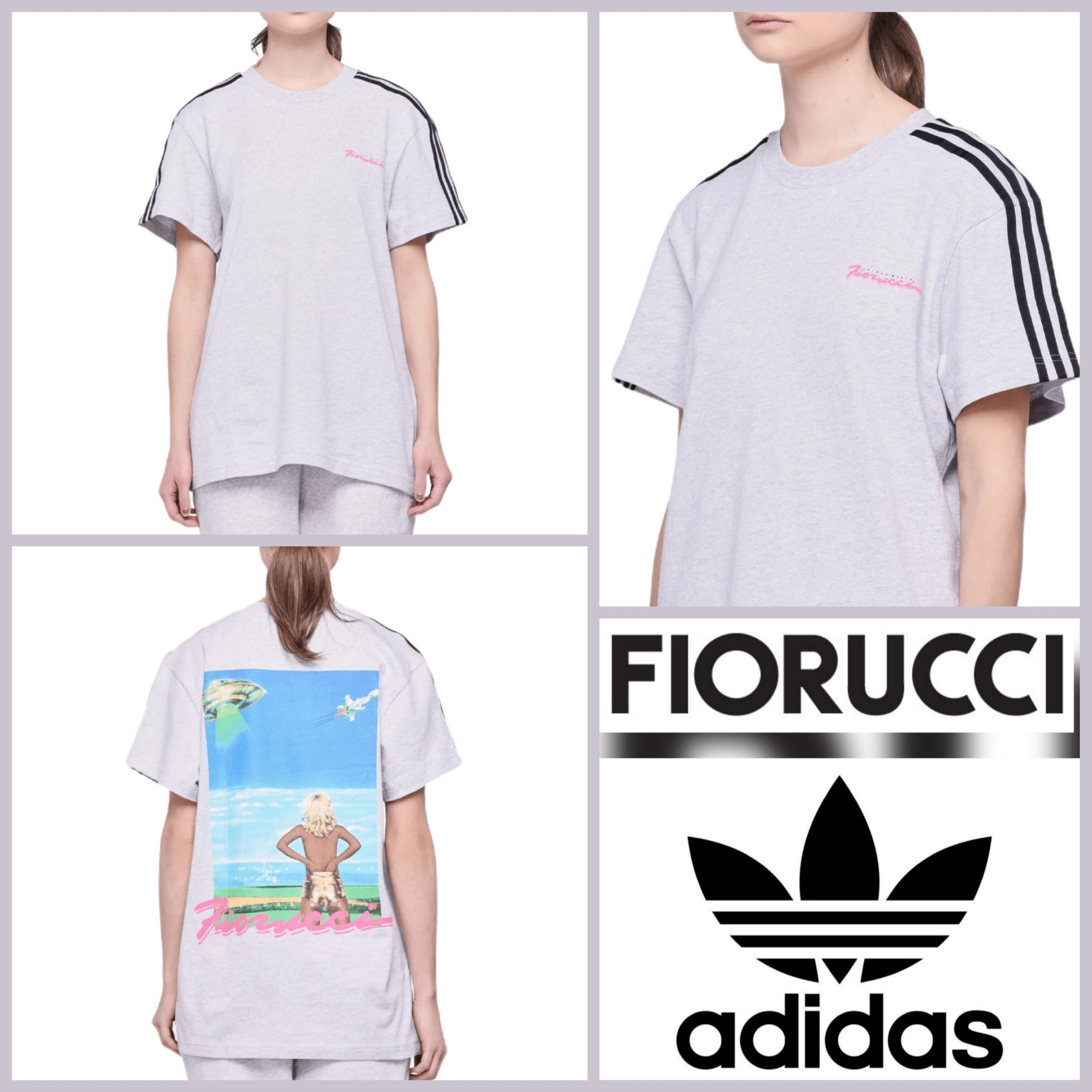 020251 Damen T-Shirt Adidas Originals x Fiorucci 