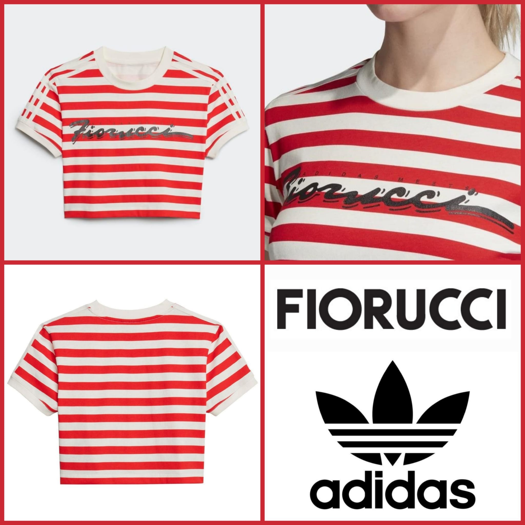 020252 T-Shirt adidas Originals x Fiorucci für Damen
