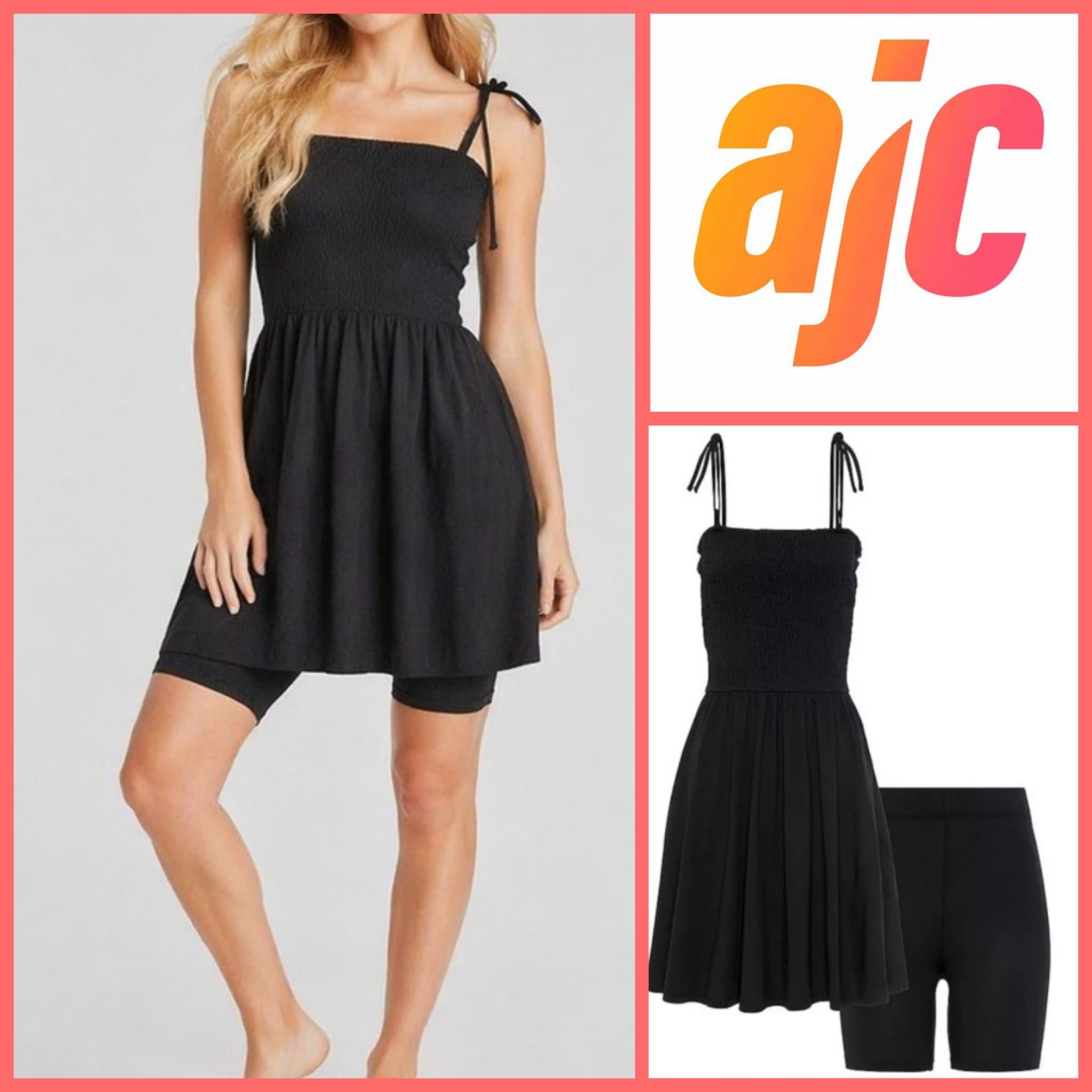 020281 Women’s Set – Dress + Shorts AJC
