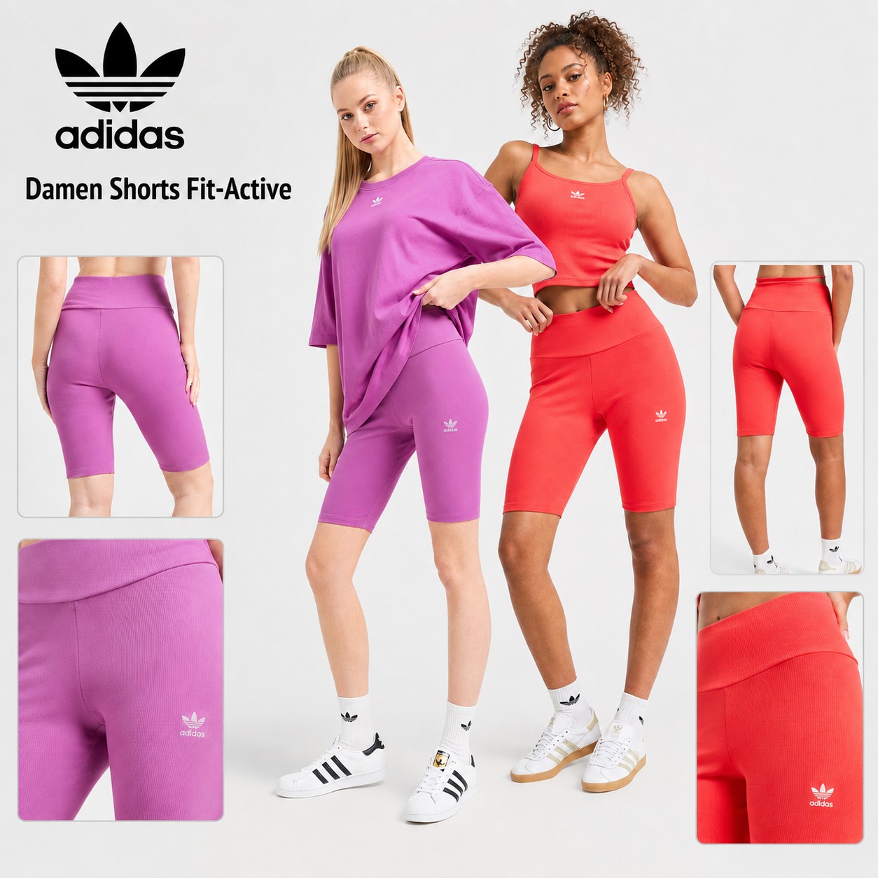 020298 Adidas Damen Fit Active Shorts