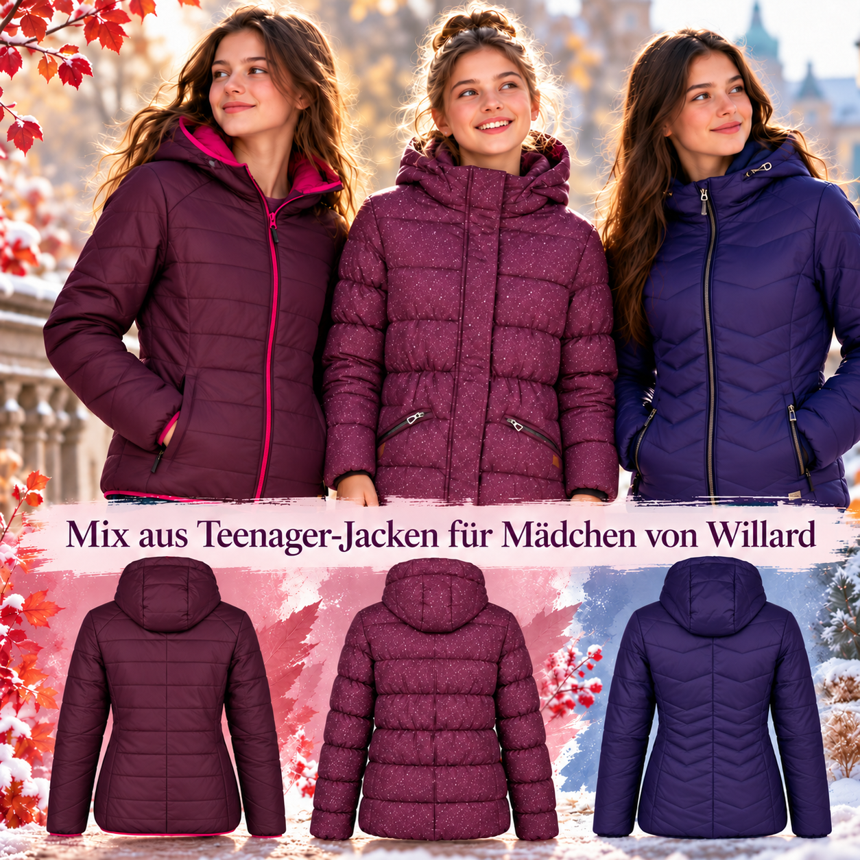 050101 Mix aus Teenager-Jacken für Mädchen von Willard
