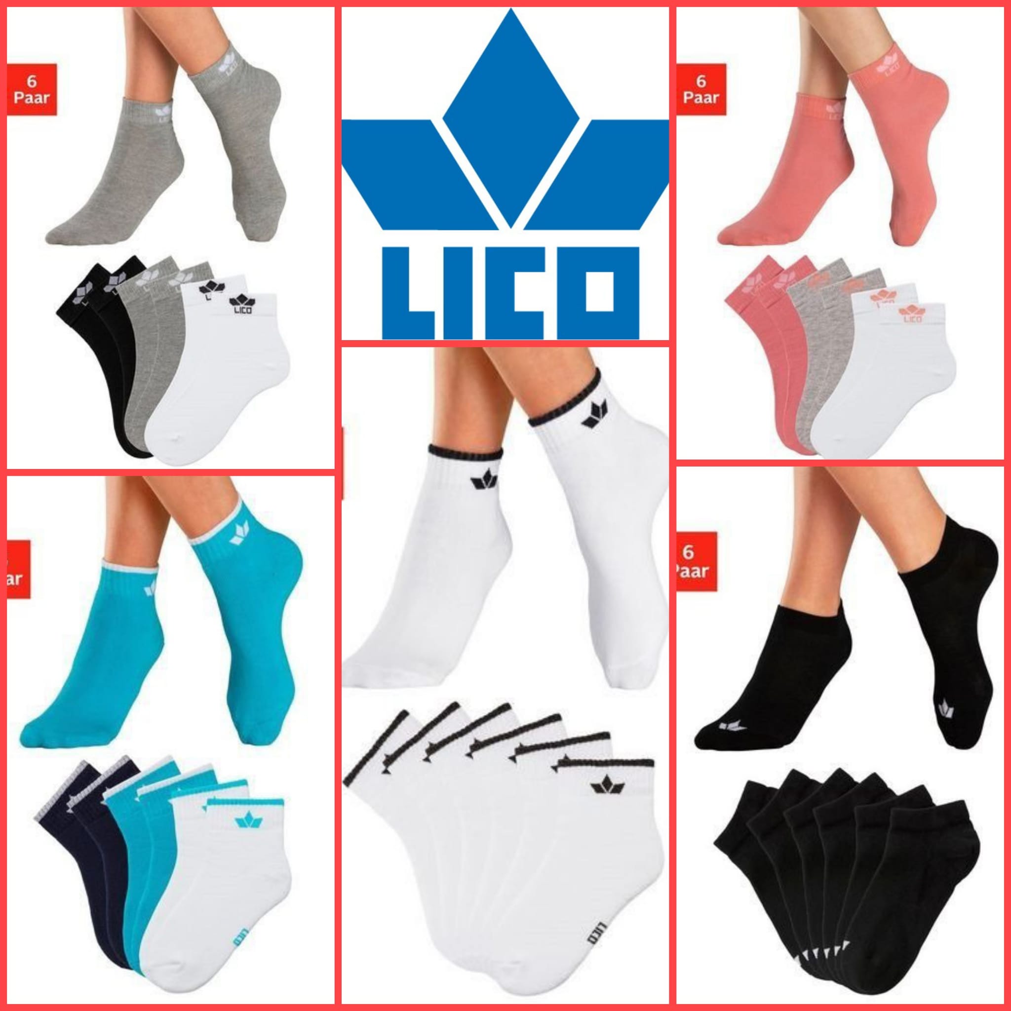 Mix of socks for children and teenagers from Lico LM
