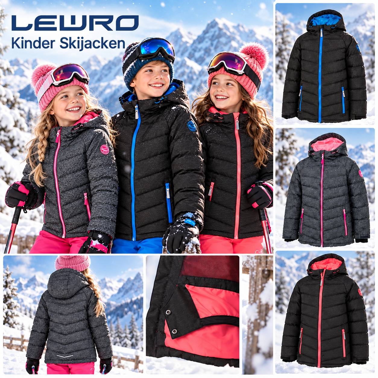 050157 Kinder-Skijacke Lewro