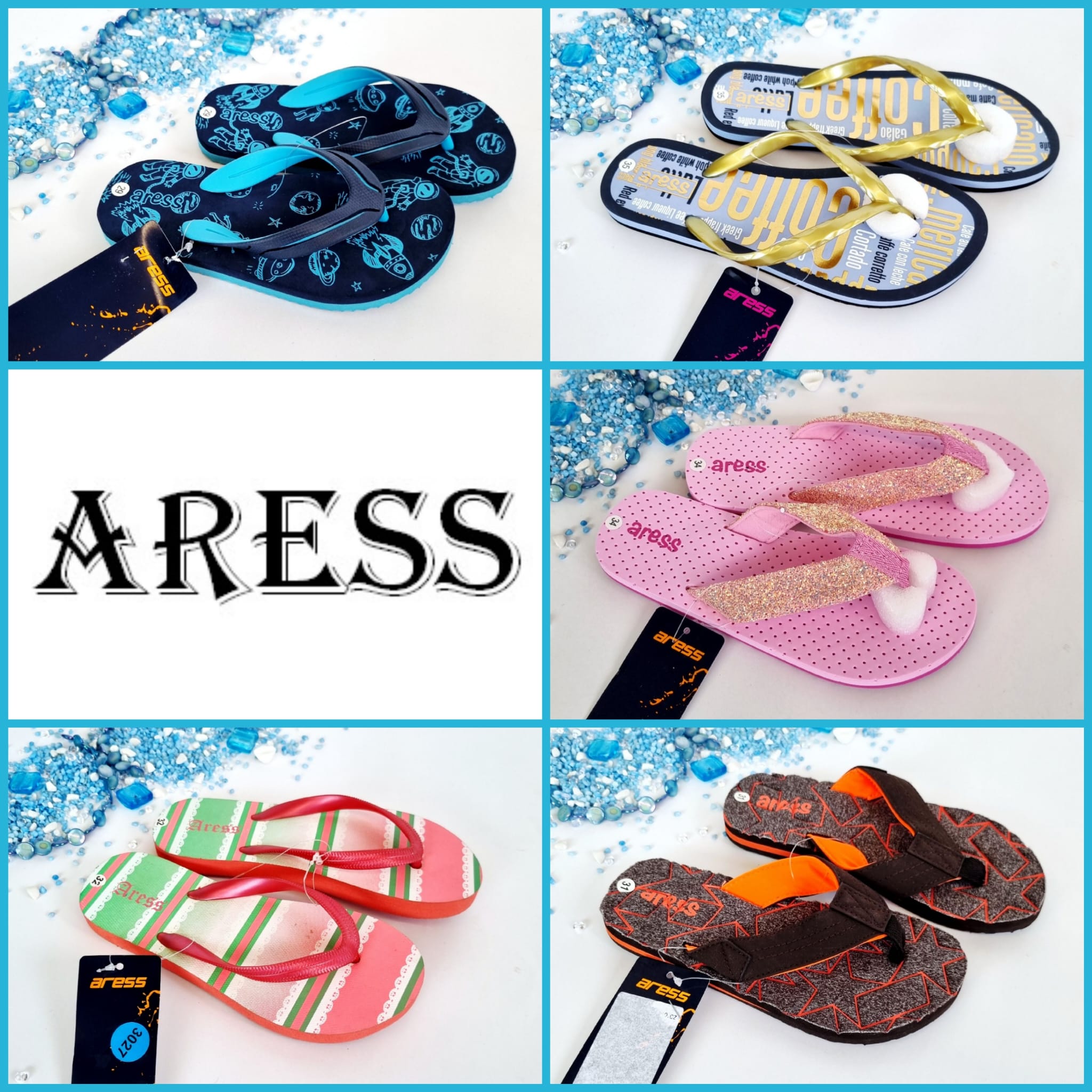 060072 Kids’ flip flops by Aress