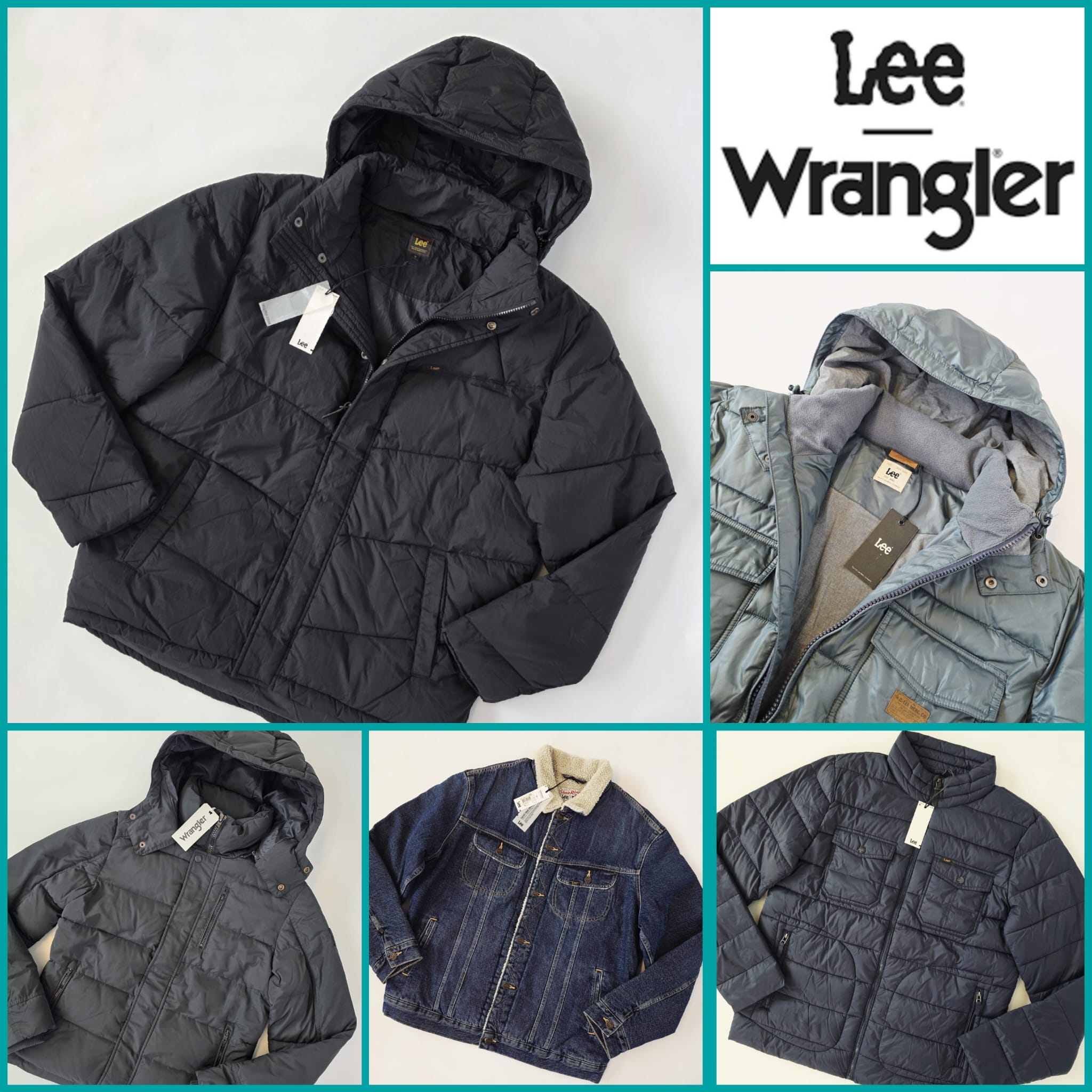 050178 Men’s Jacket Mix Lee, Wrangler