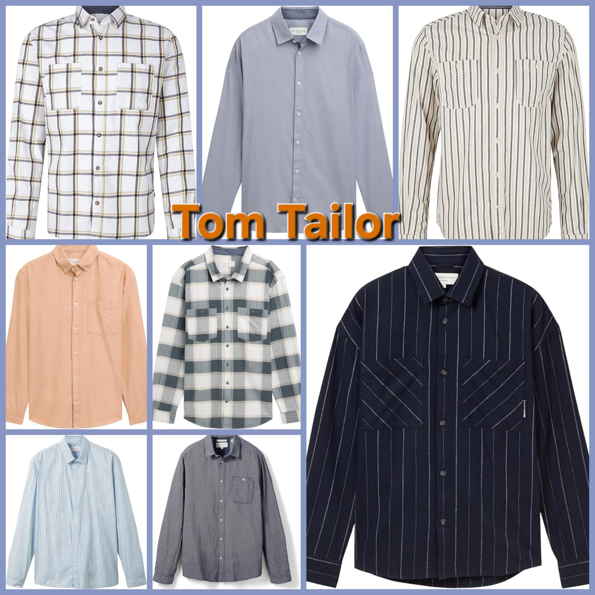 010091 Микс рубашек для мужчин Tom Tailor