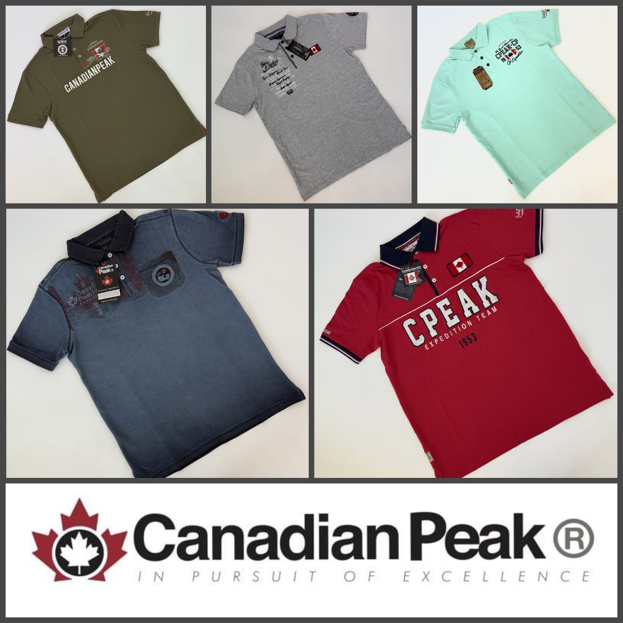 010105 Herren-Poloshirt Mix Canadian Peak