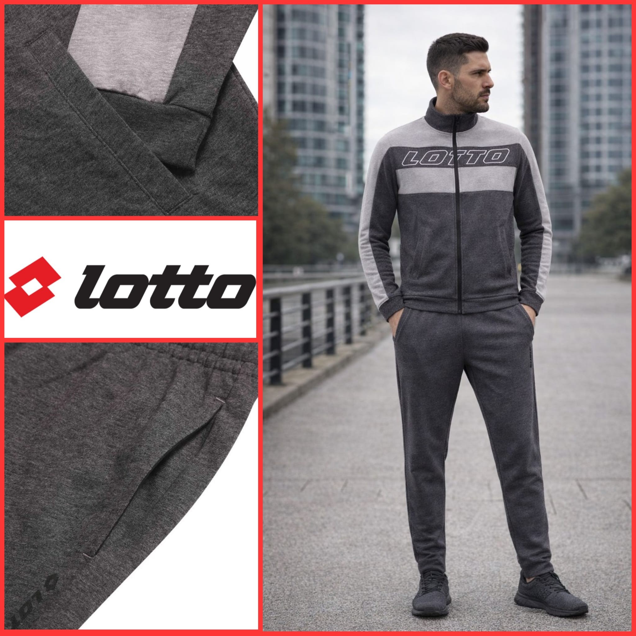 010110 Herren Trainingsanzug Lotto