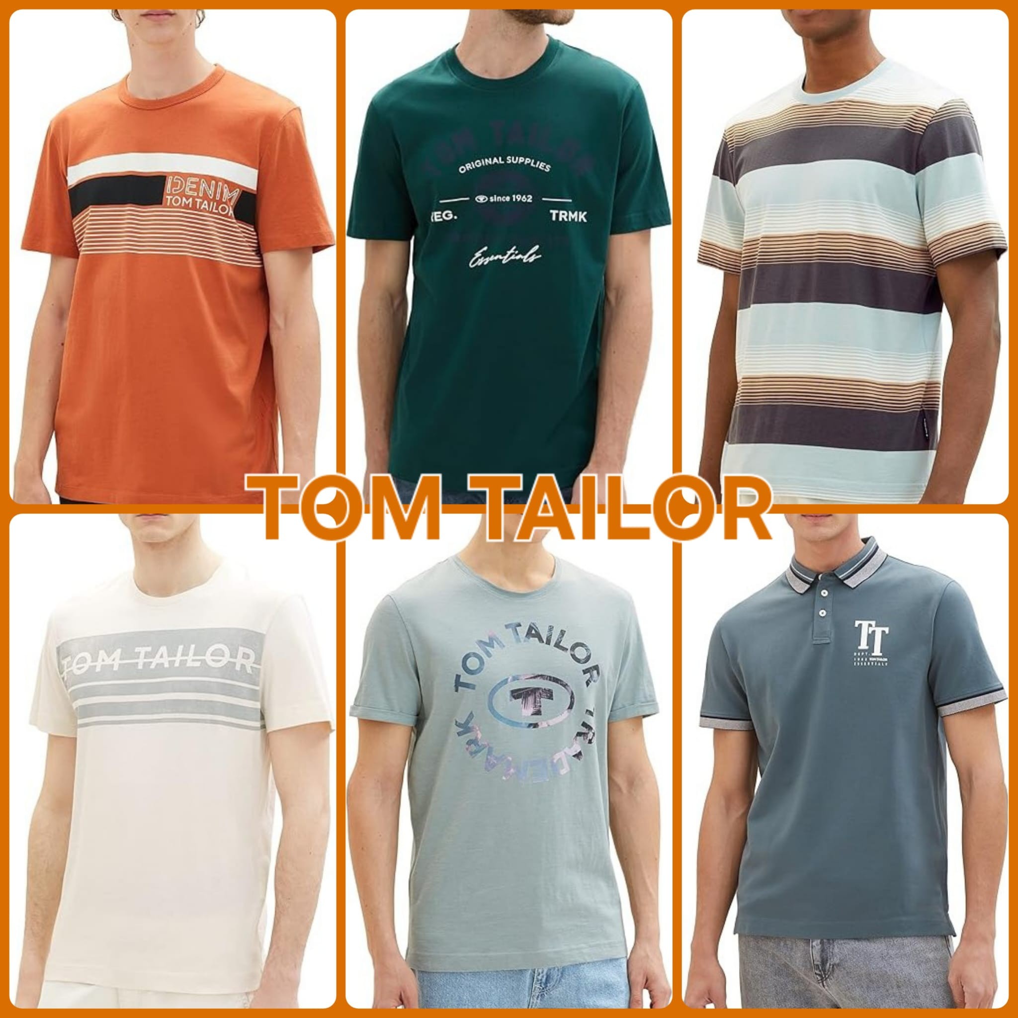 010113 Mix de t-shirts et polos homme Tom Tailor