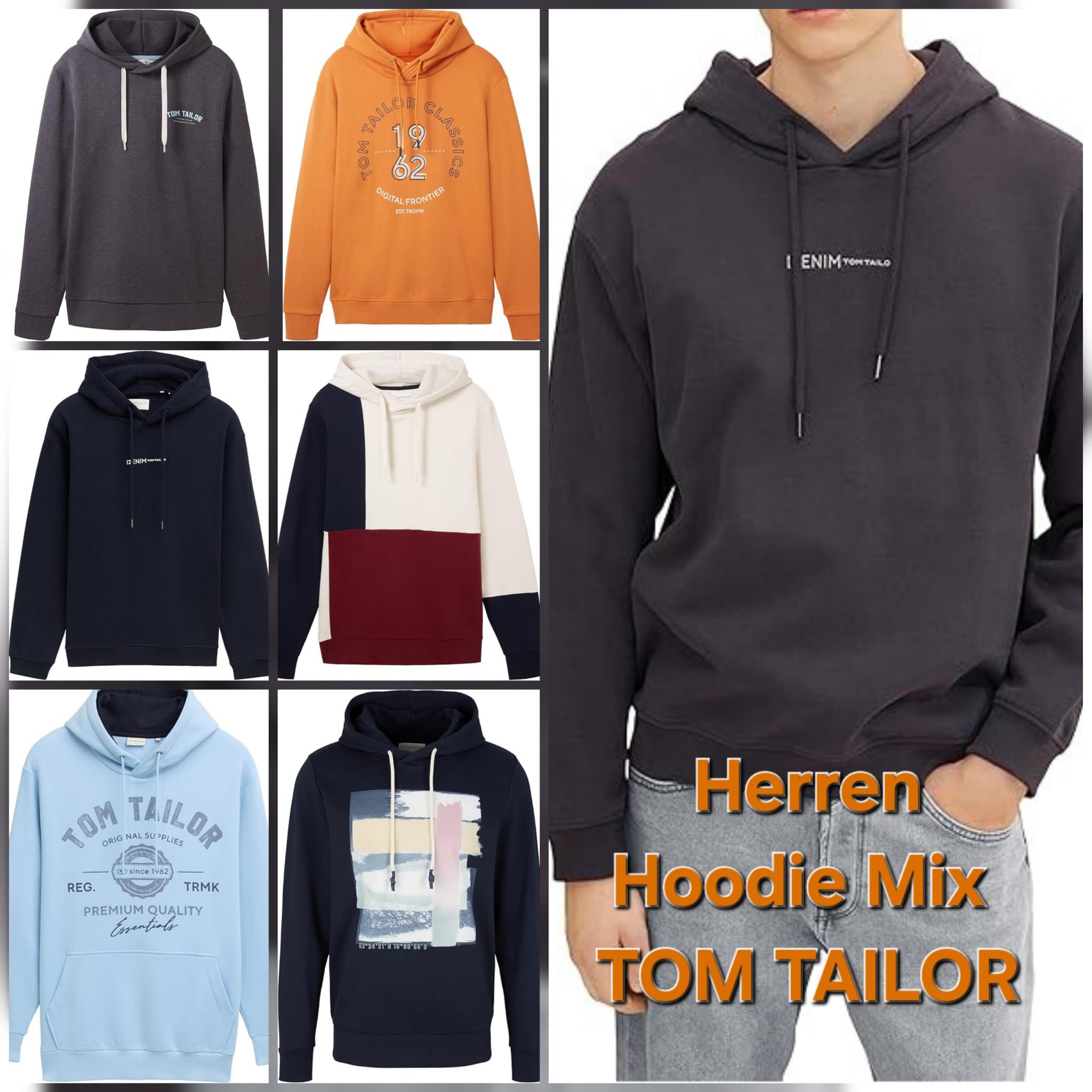 010117 Men’s Hoodies Mix Tom Tailor