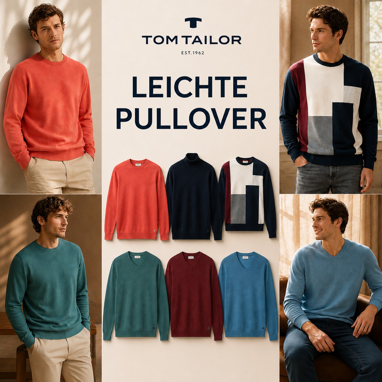 010120 Herren Leichtpullover Mix Tom Tailor