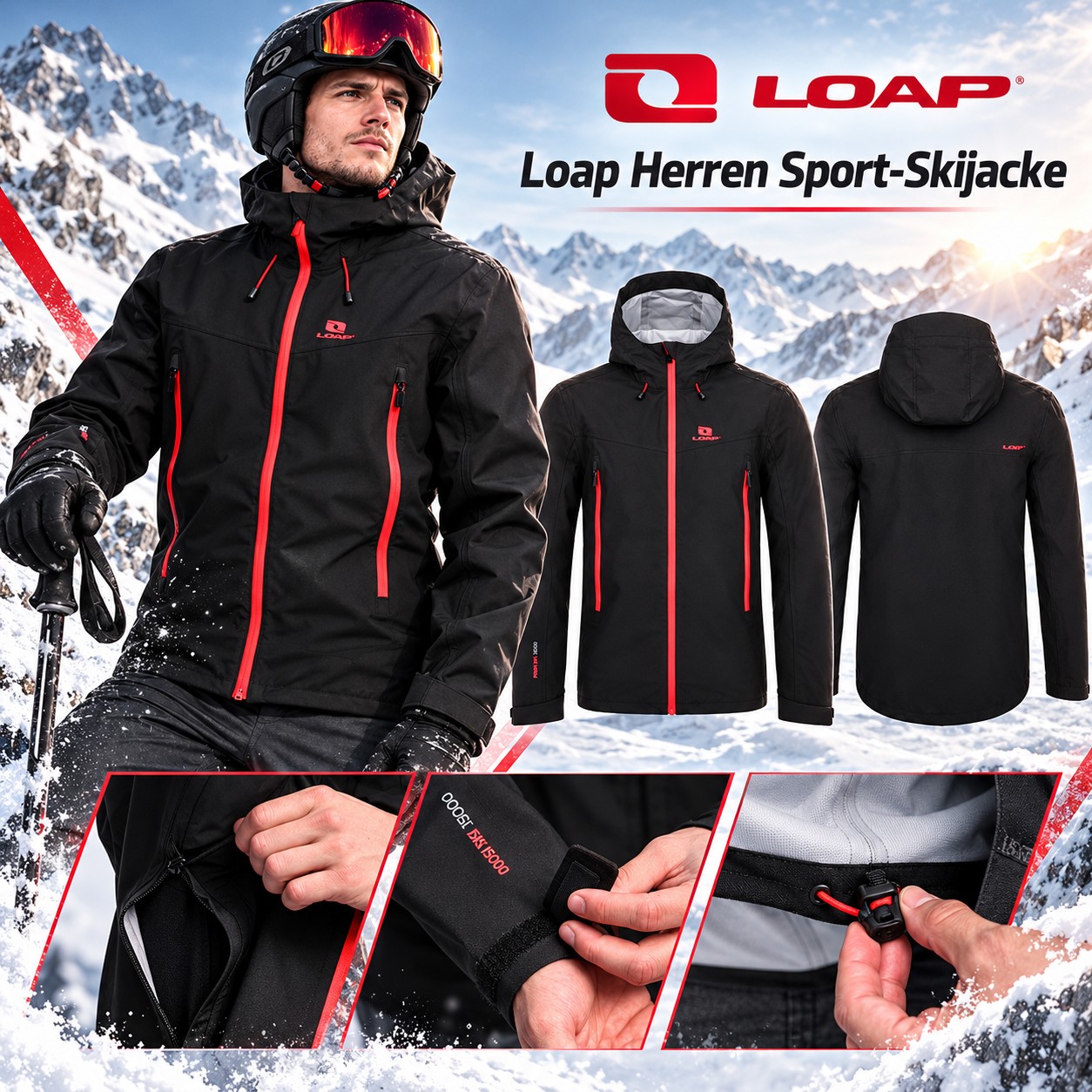 050233 Veste de ski sportive pour homme Loap