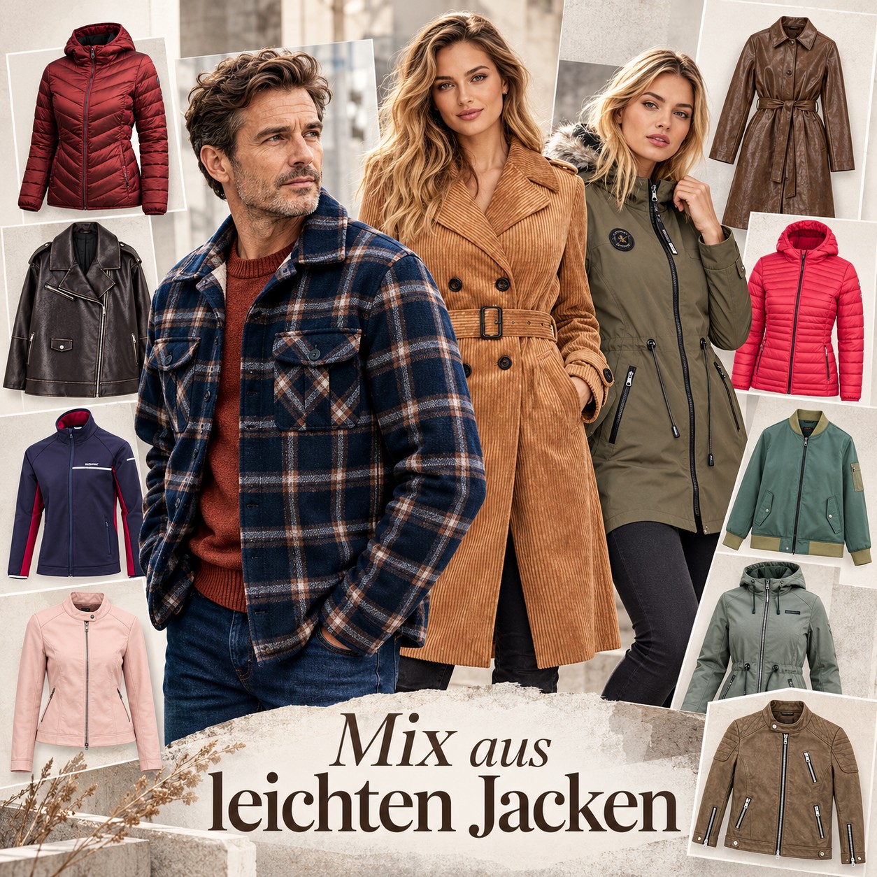 050142 Mix aus leichten Jacken