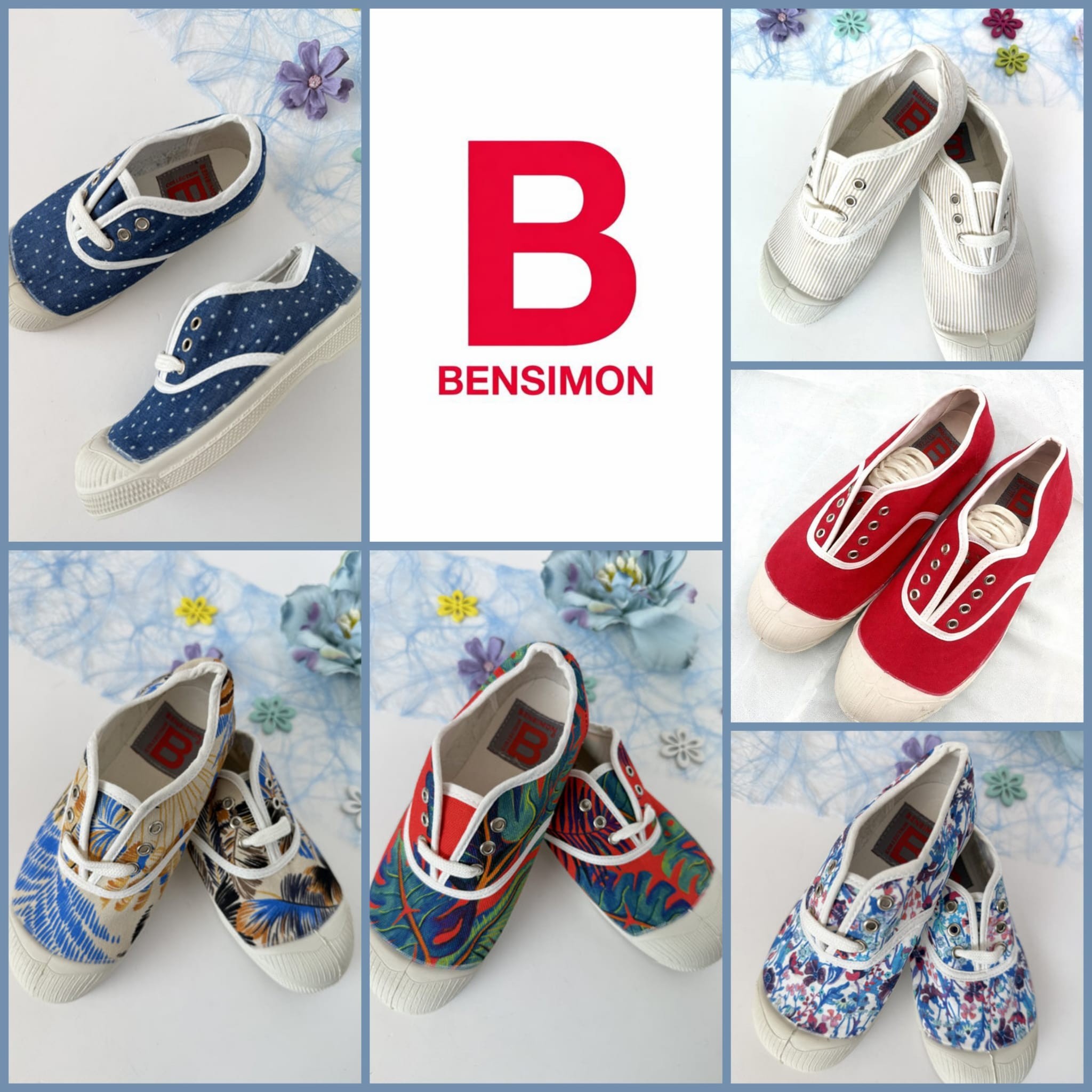 060103 Детские кеды микс Bensimon