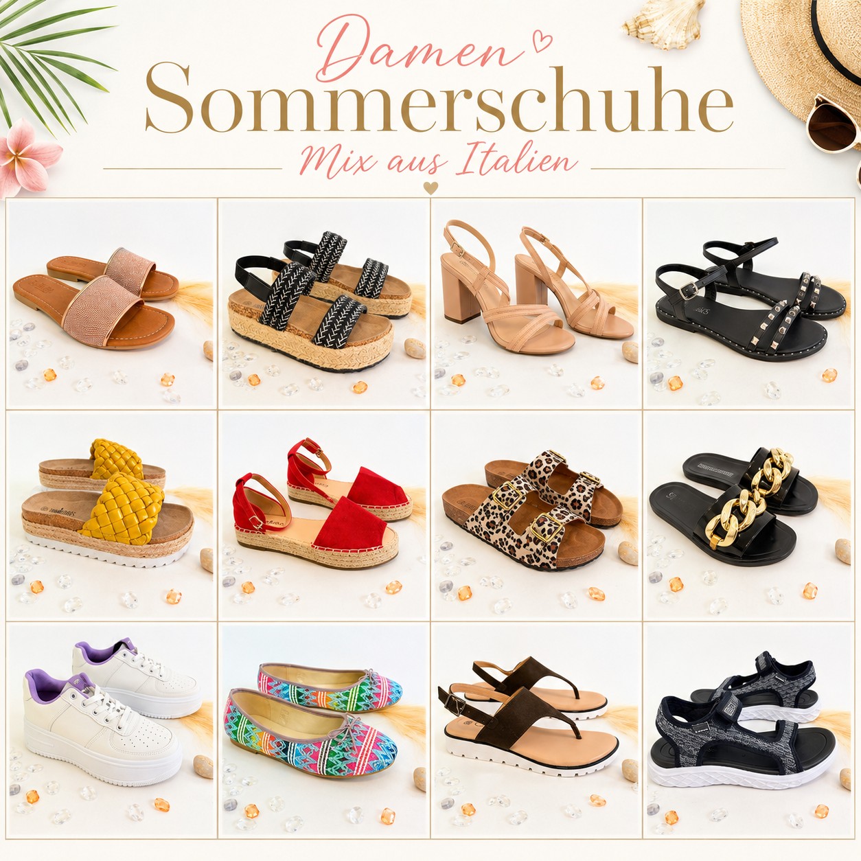 060130 Women’s Summer Footwear Mix from Italy