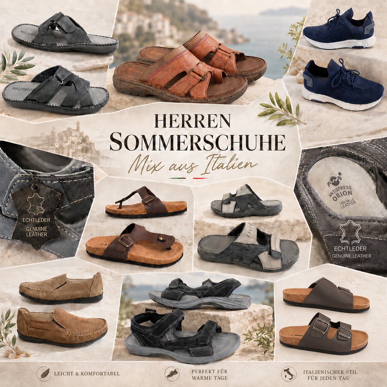 060132 Men’s Summer Footwear Mix from Italy