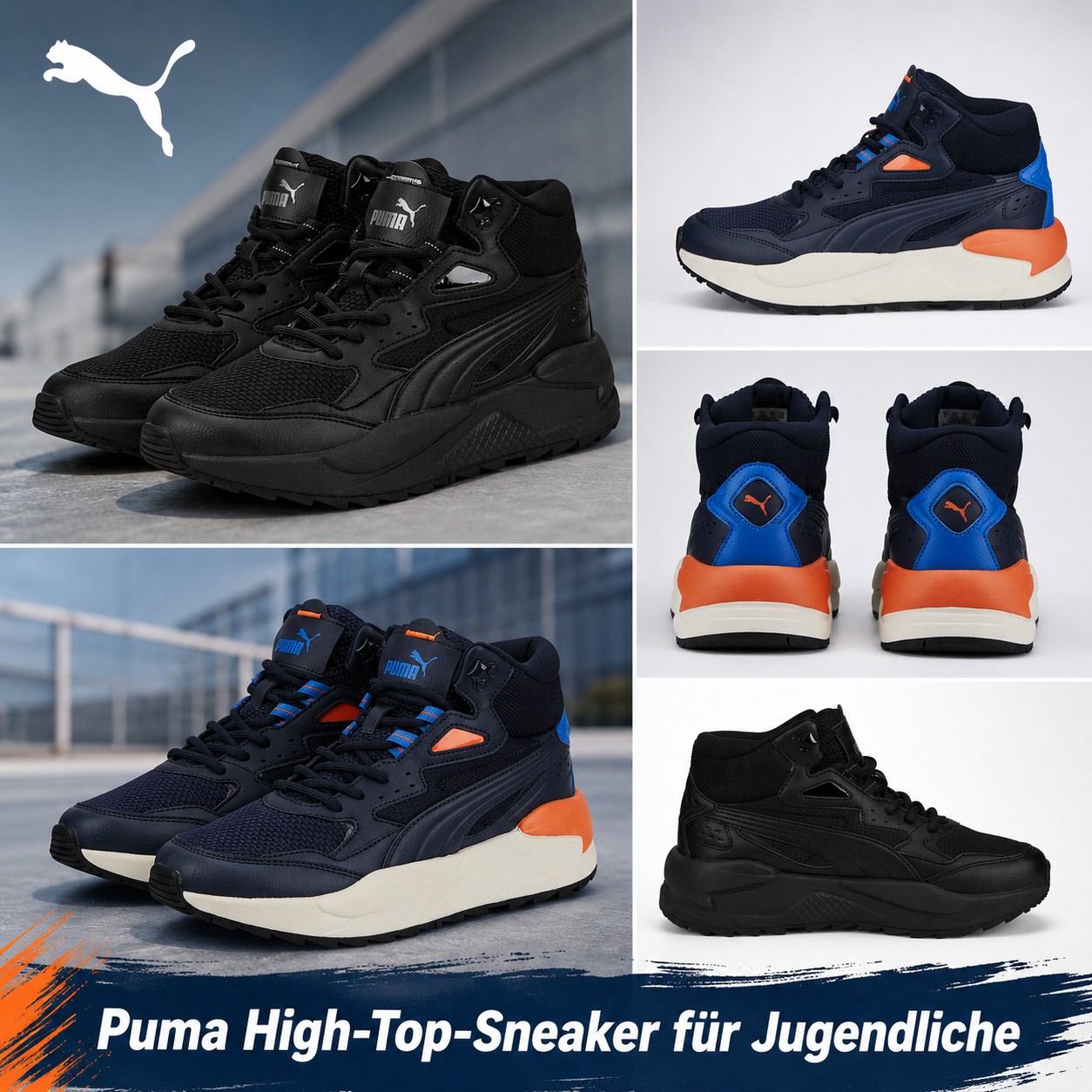 060143 Baskets montantes enfant Puma