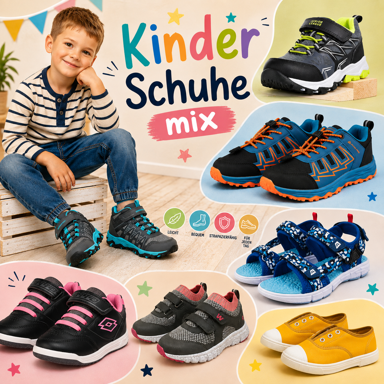 060150 Mix de chaussures pour enfants