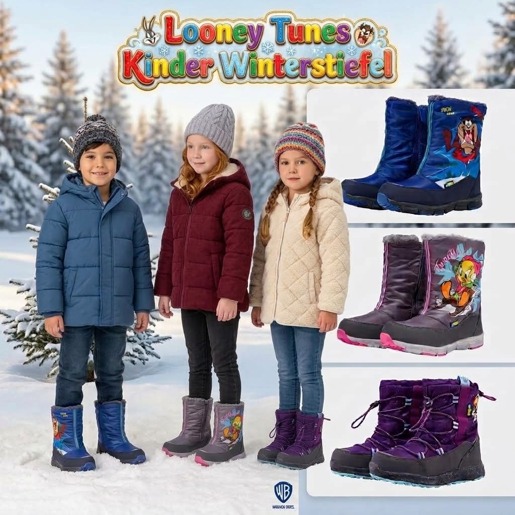 060153 Looney Tunes Kids' Winter Boots