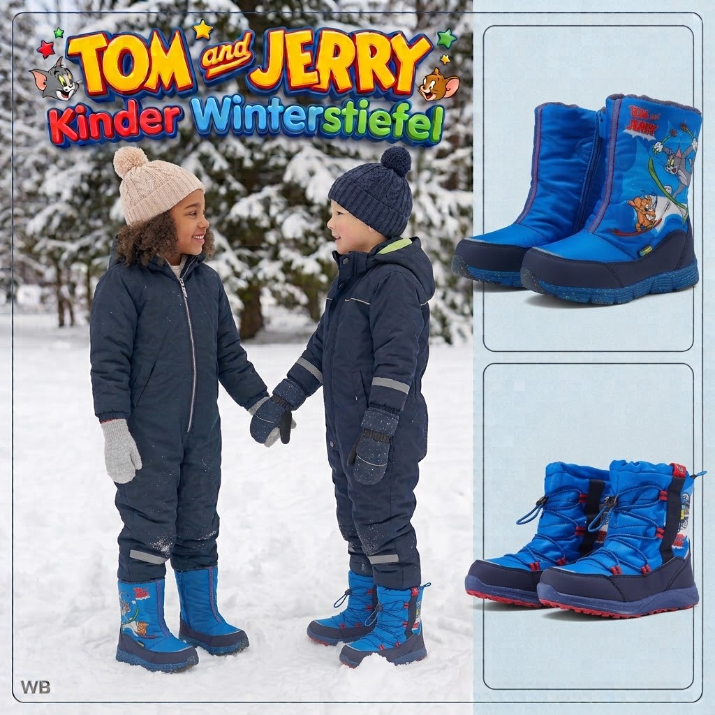 060154 Tom and Jerry Kids' Winter Boots
