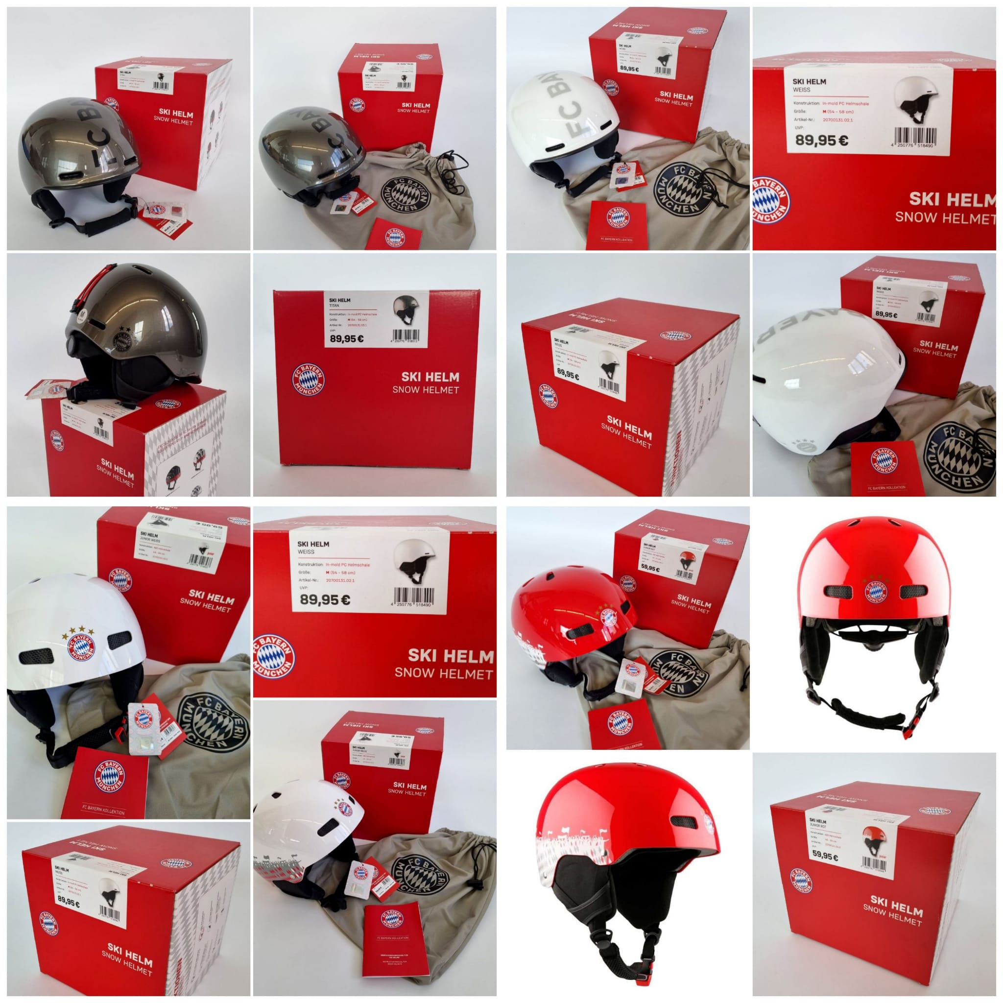 Ski helmets from FC Bayern München