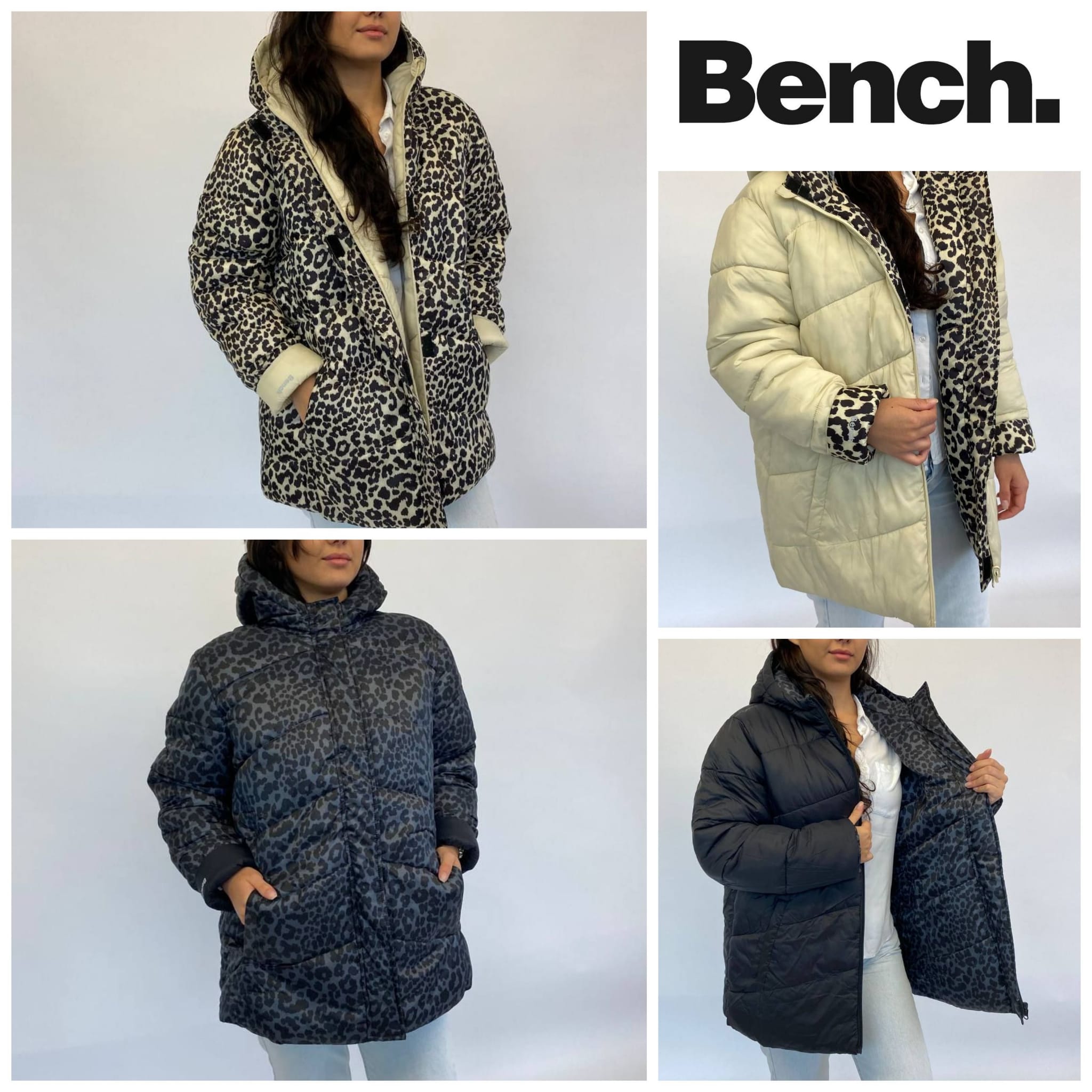 Wendbare Jacken mit Leopardenmuster für Damen von Bench