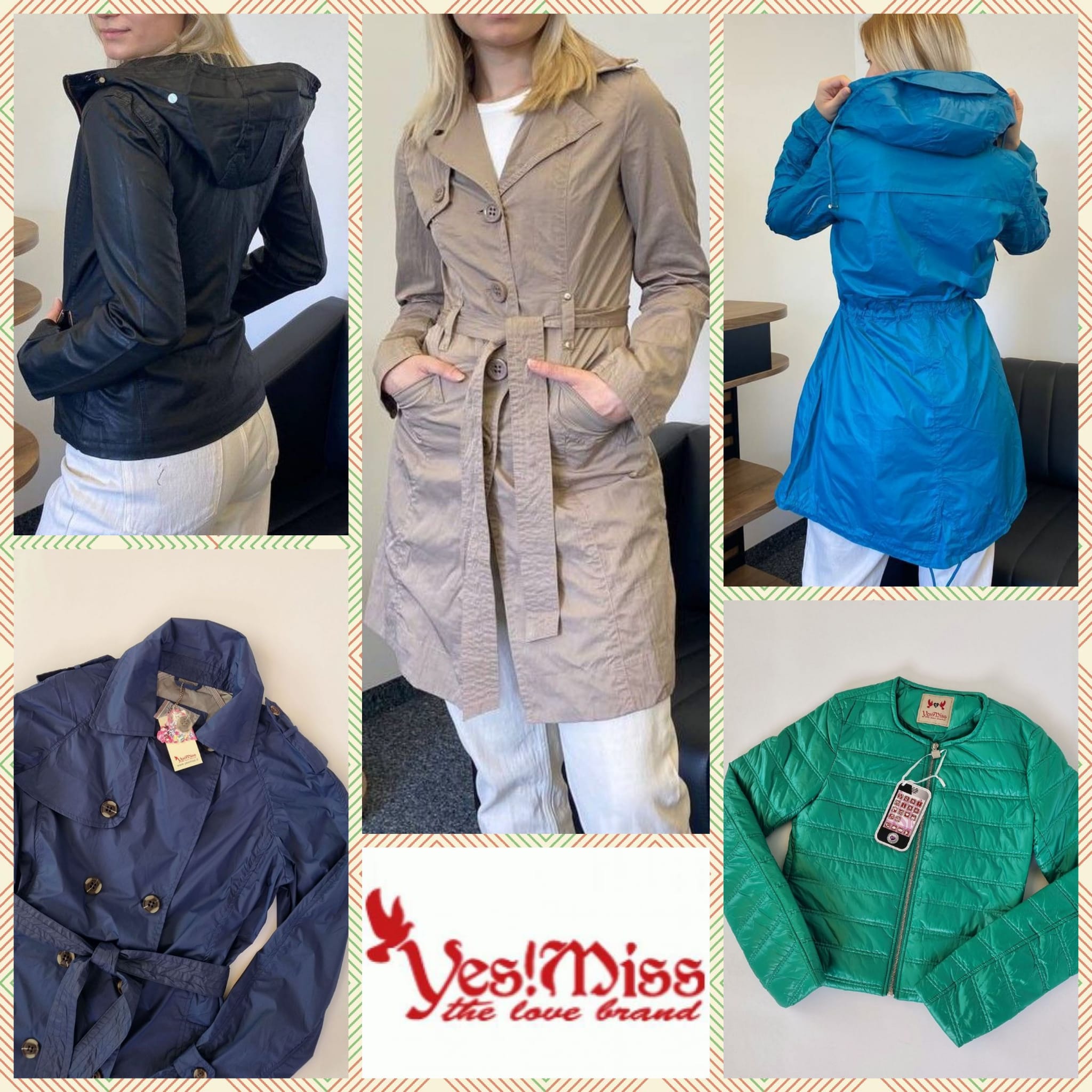 Women's outerwear for the between seasons time from Yes Miss 