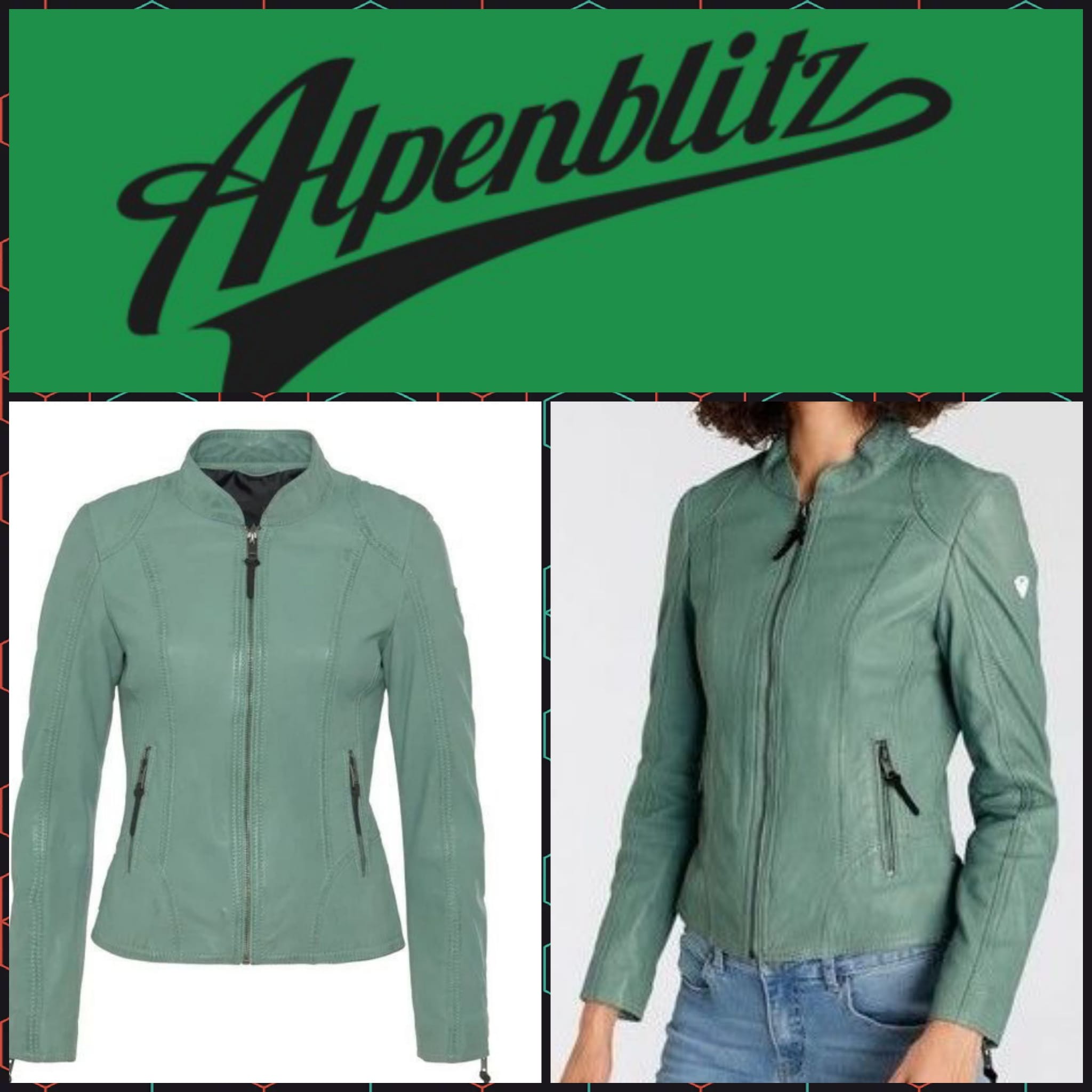 Alpenblitz women's short leather jacket