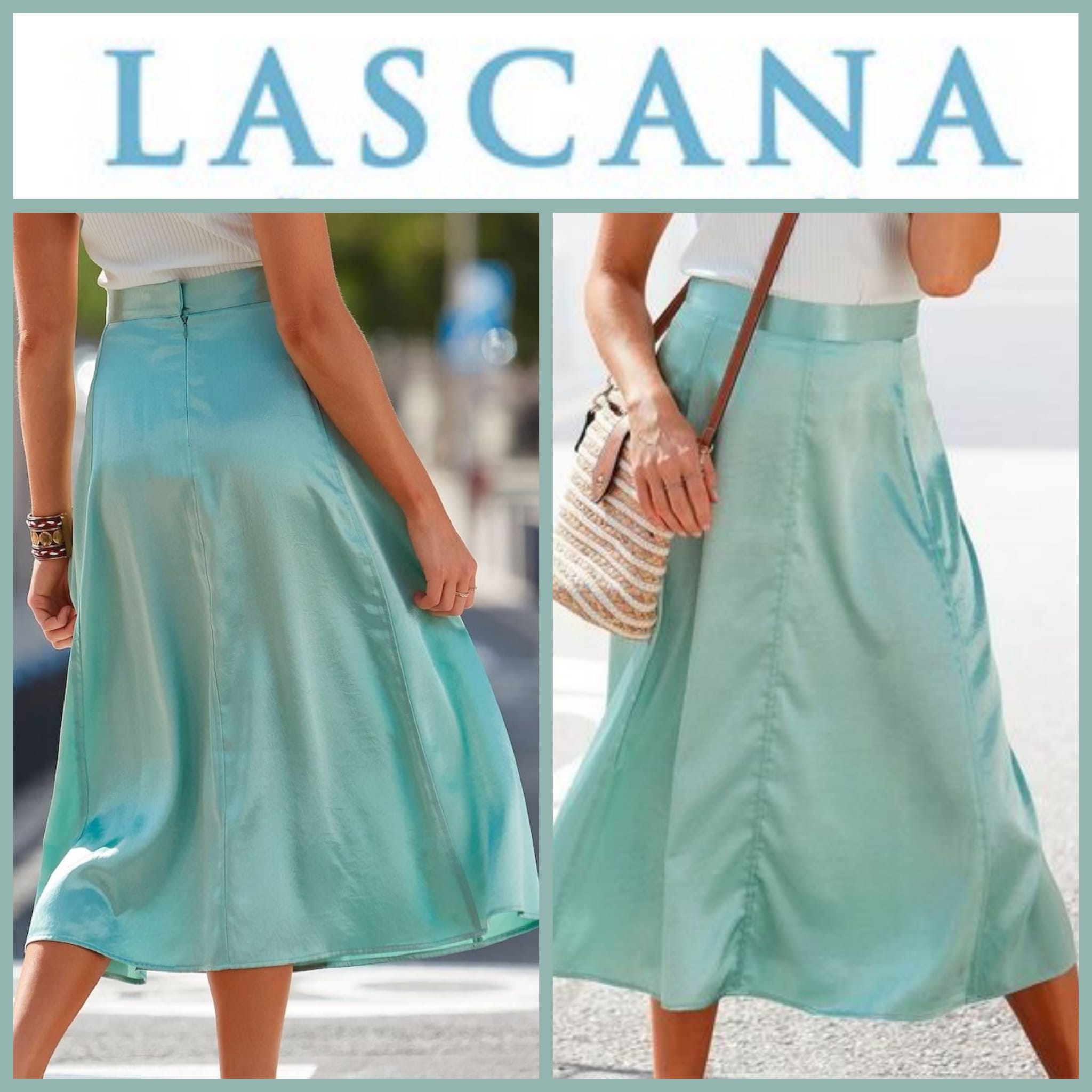Satin skirt from Lascana