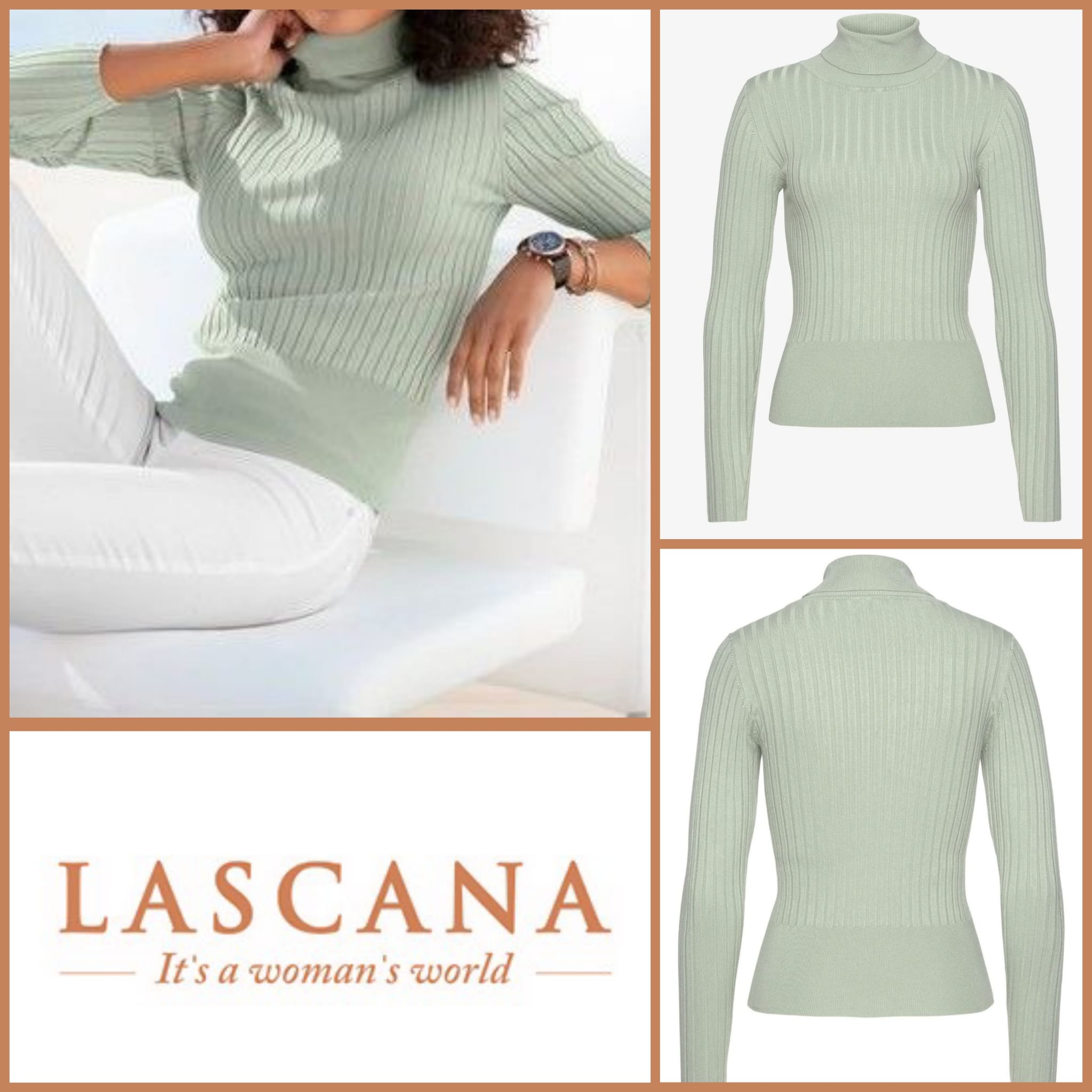 020206 Damen-Rollkragenpullover von Lascana 