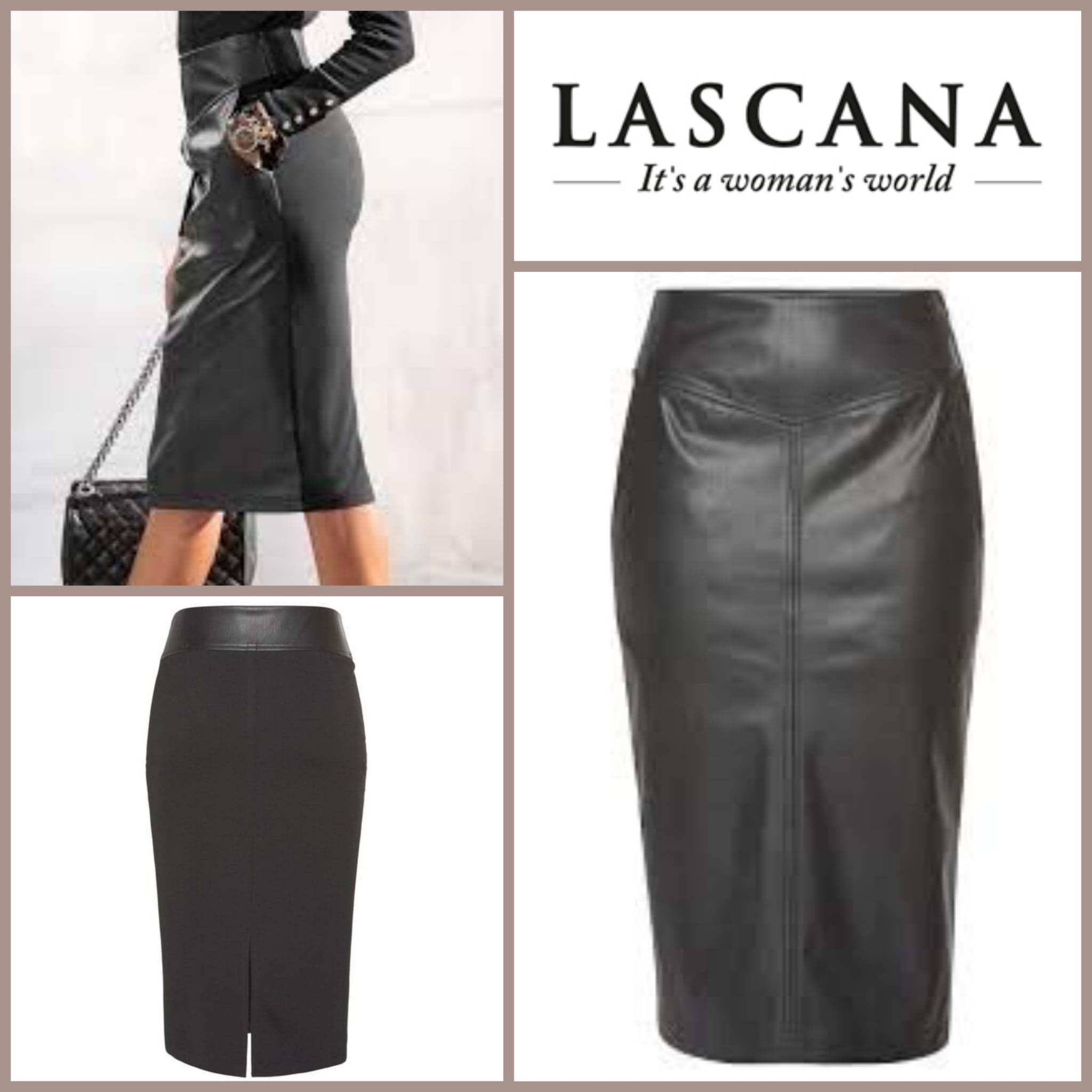 020217 Damen-Bleistiftrock Lascana