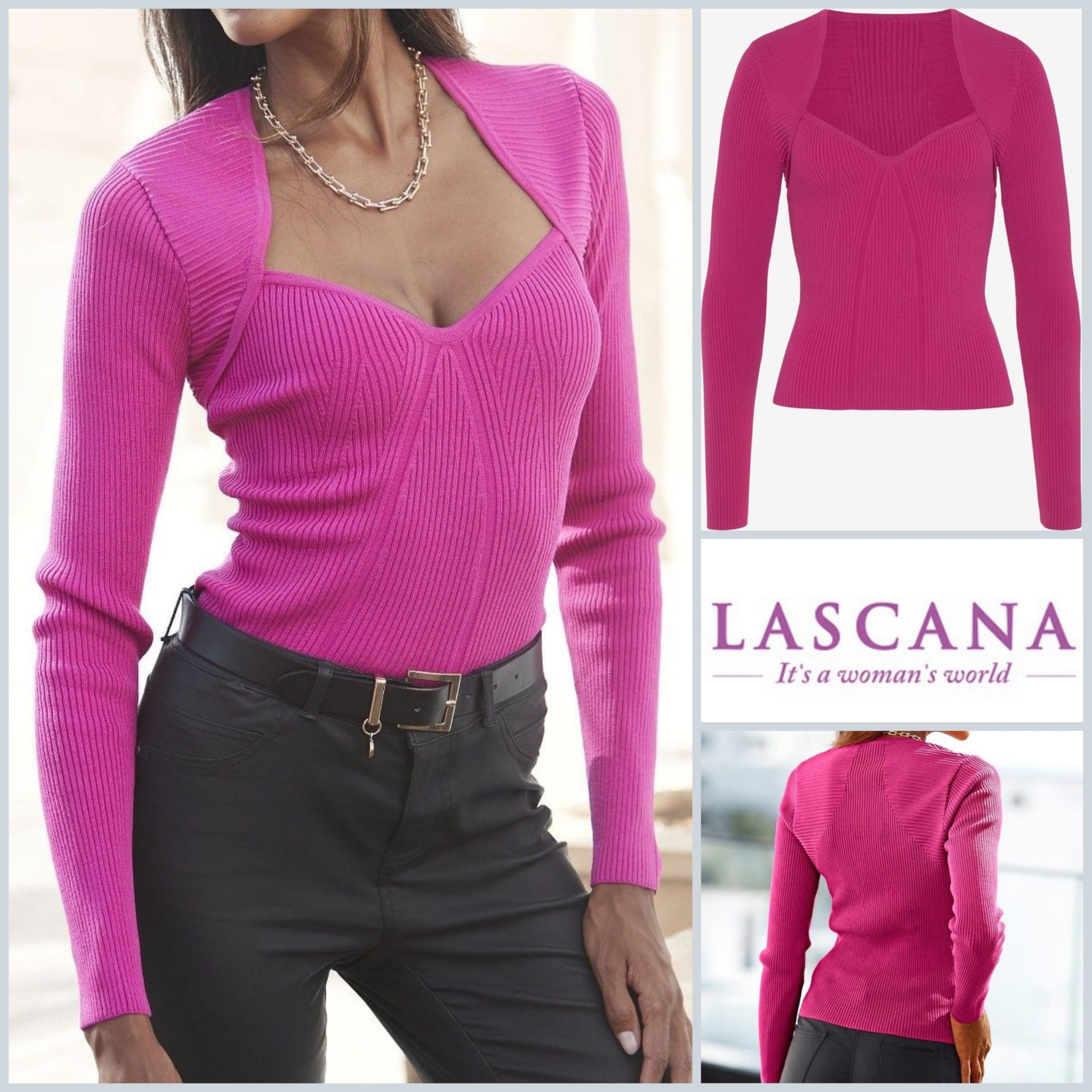 020218 Damen-Pullover Lascana